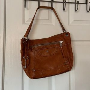 Fossil leather handbag